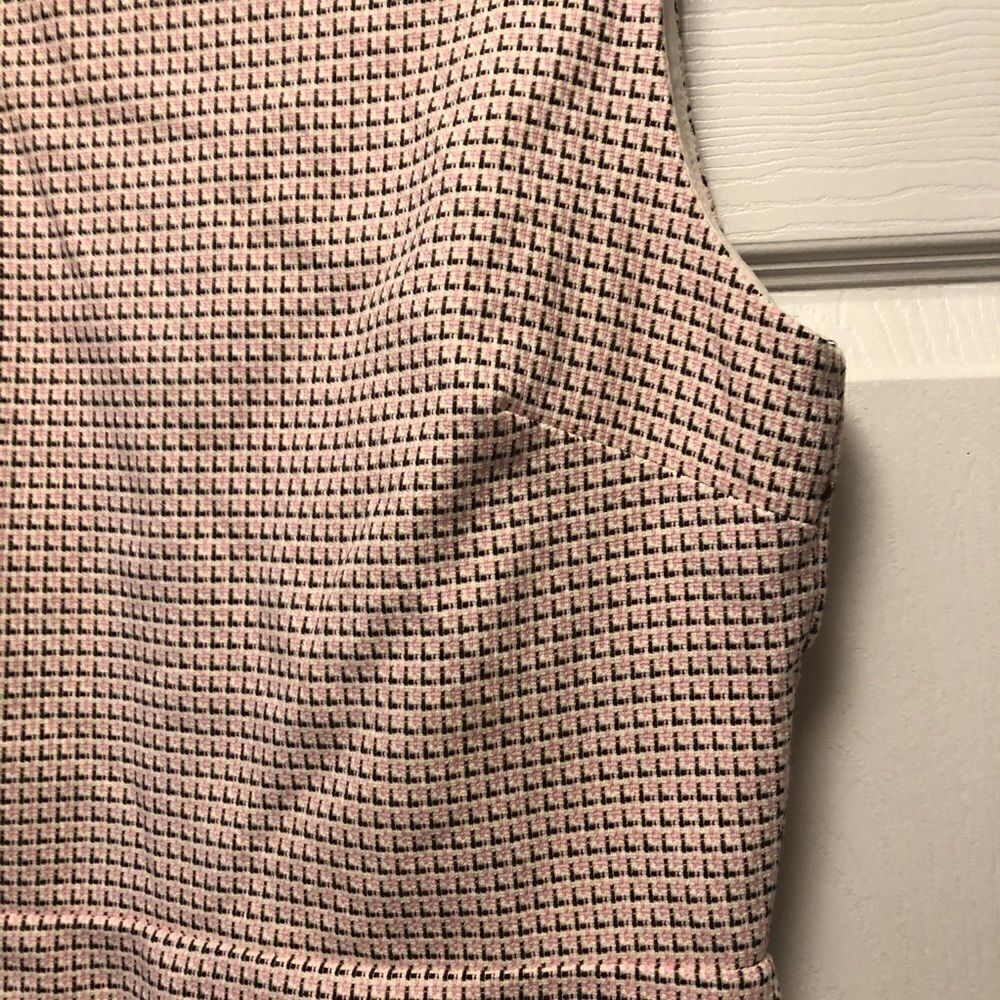 LOFT Geometric Pattern Tweed Dress Size 8T - Picture 3 of 6